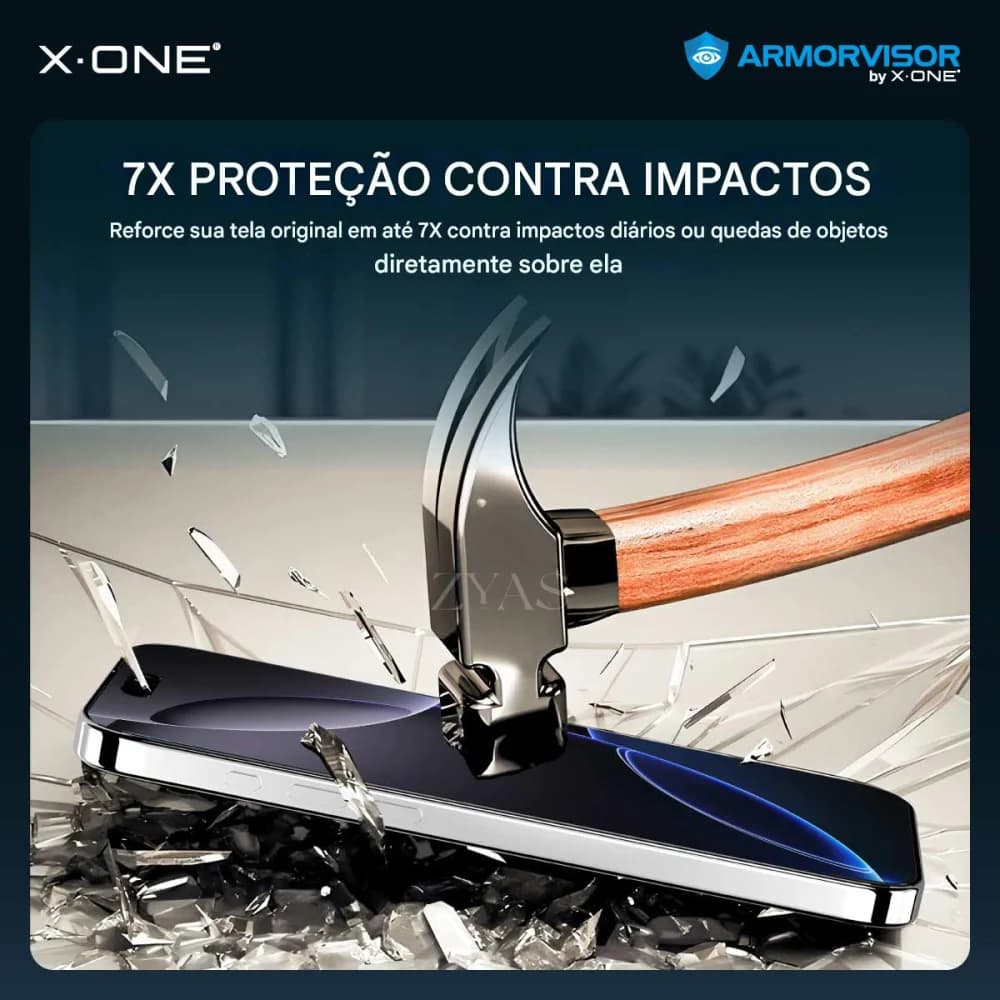 Película X-ONE Armorvisor Privacidade Para iPhone 17 Pro Max Anti-Luz Azul, 4ª Geração, com Garantia de Tela
