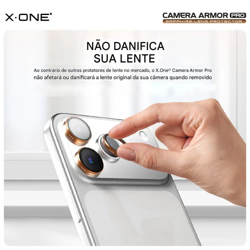 Camera Armor Pro X-ONE Para iPhone 17 Pro / 17 Pro Max - Azul 