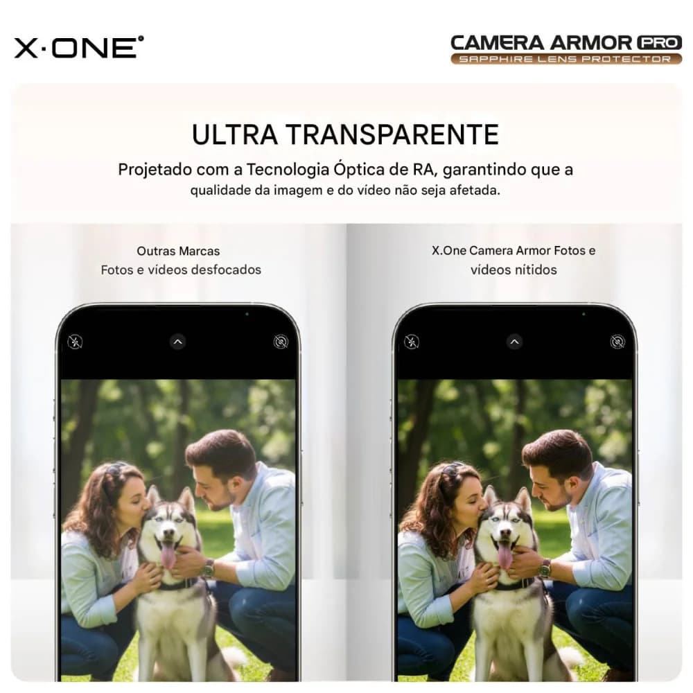 Camera Armor Pro X-ONE Para iPhone 17 Pro / 17 Pro Max - Prata