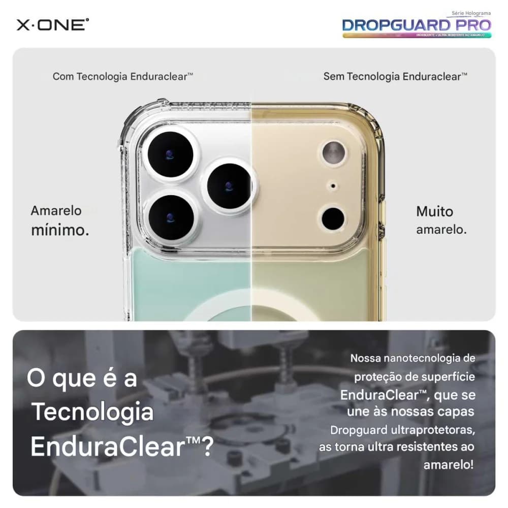 Capa X-ONE Dropguard Pro Holografica Para Iphone 17 Pro Max