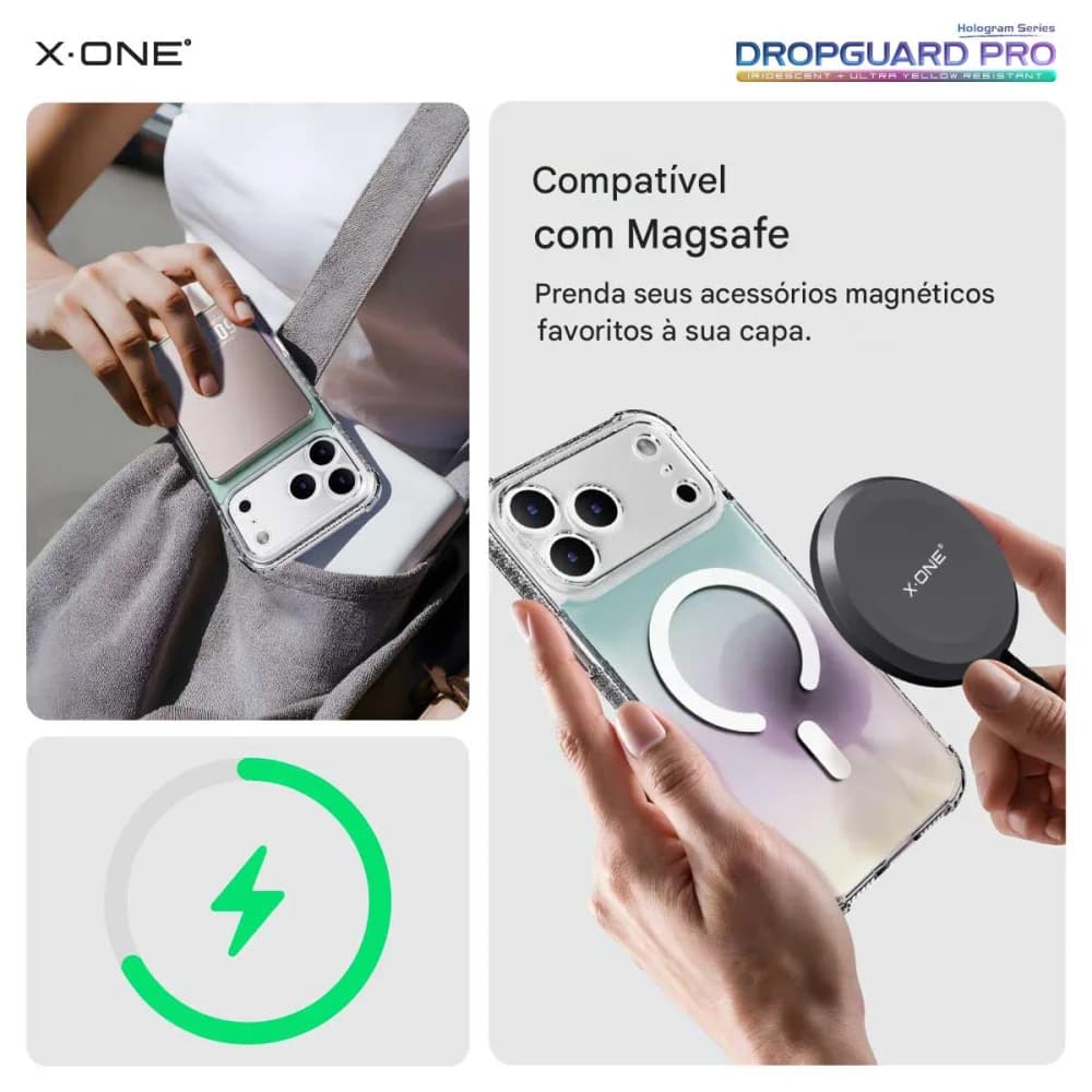 Capa X-ONE Dropguard Pro Holografica Para Iphone 17 Pro Max