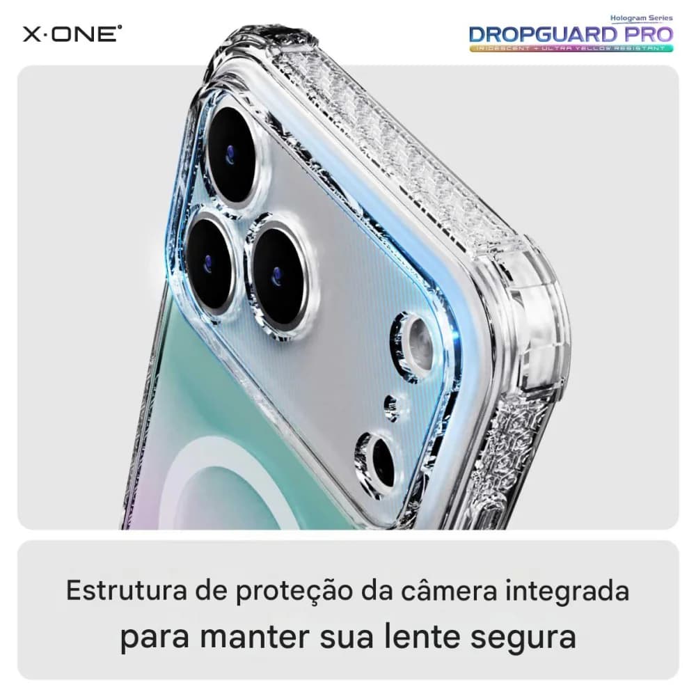 Capa X-ONE Dropguard Pro Holografica Para Iphone 17 Pro Max