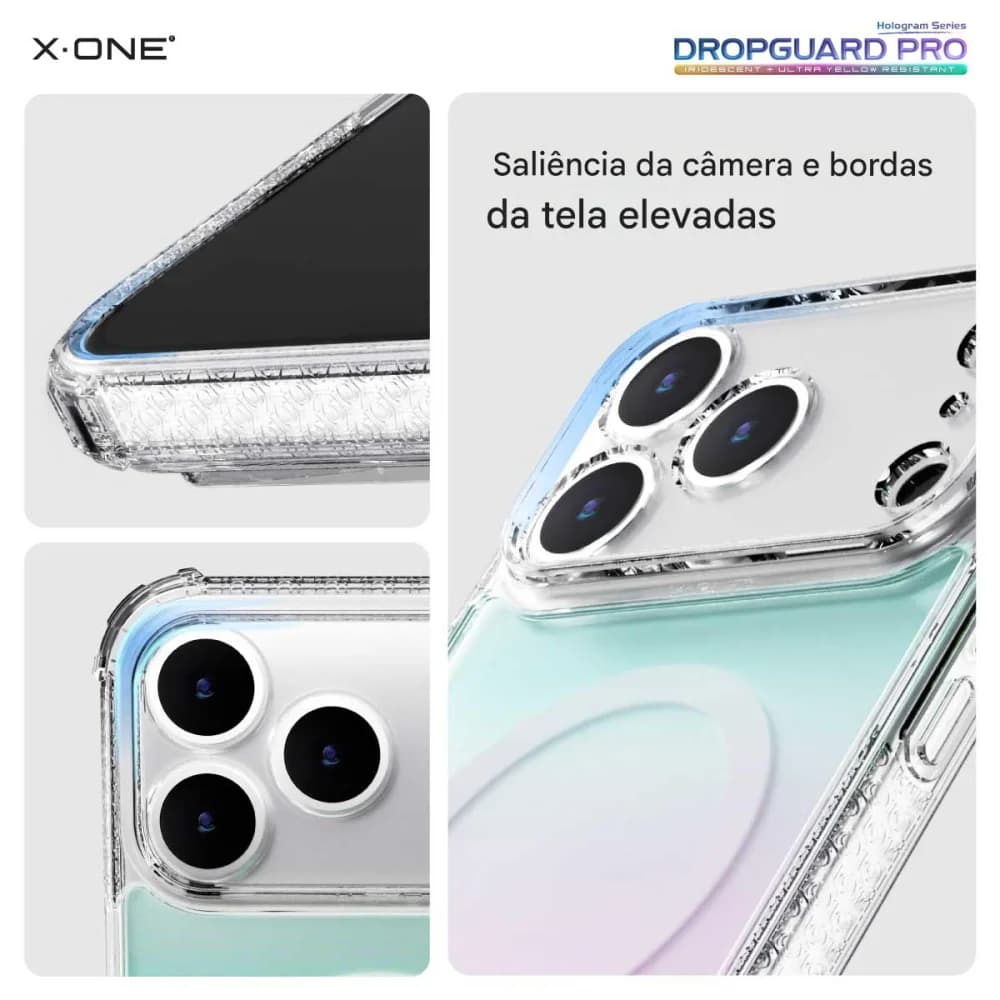 Capa X-ONE Dropguard Pro Holografica Para Iphone 17 Pro Max