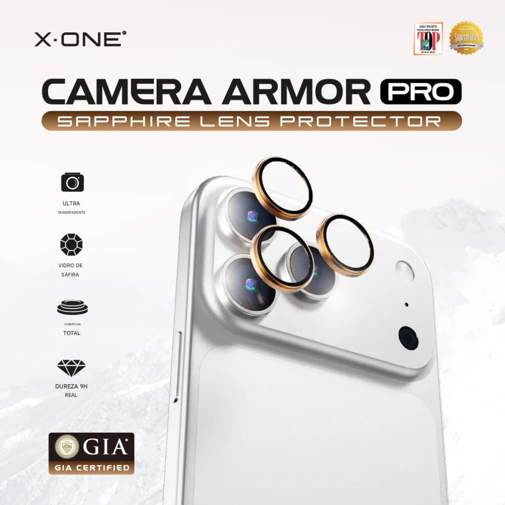 Camera Armor Pro X-ONE Para iPhone 17 Pro / 17 Pro Max - Laranja