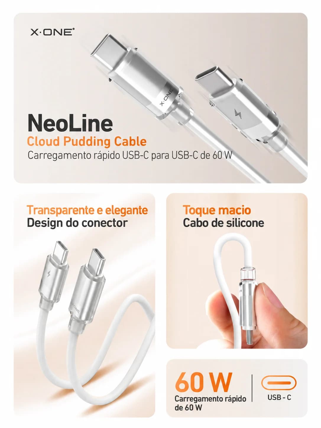 Cabo X-ONE NeoLine 60W USB-C