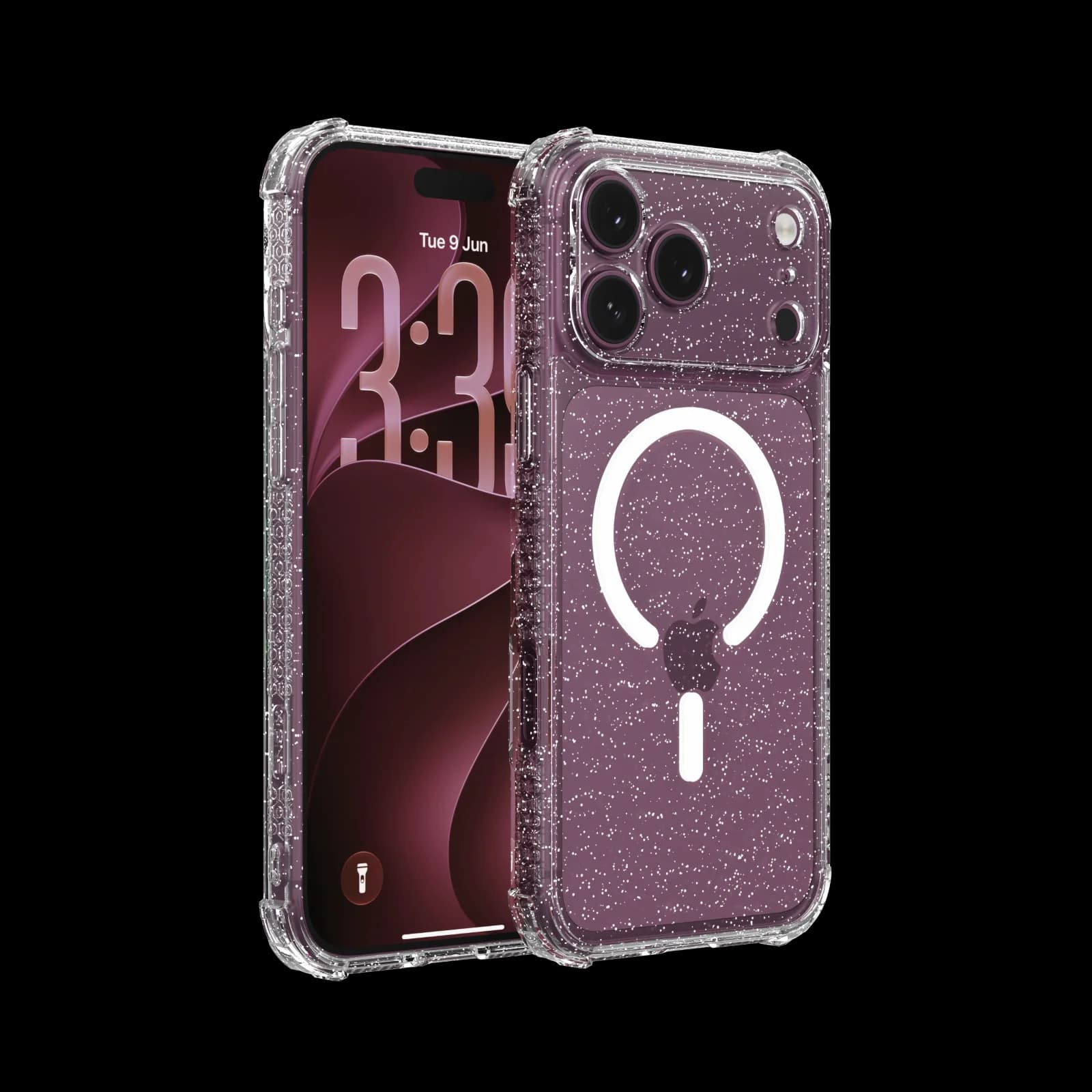 Capa Dropguard Pro Glliter com EnduraClear™ para iPhone 18 Pro Max