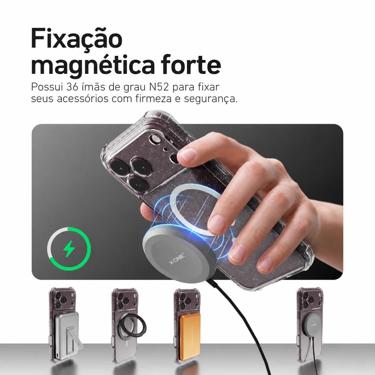 Capa Dropguard Pro Glliter com EnduraClear™ para iPhone 18 Pro Max