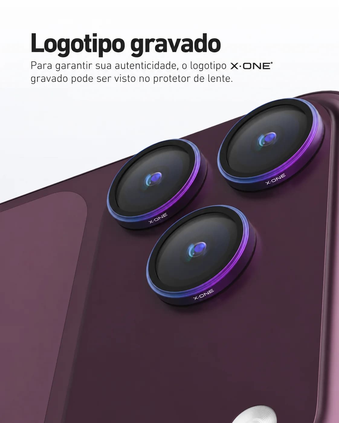 Camera Armor Pro X-ONE em Safira para iPhone 18 Pro / Pro Max