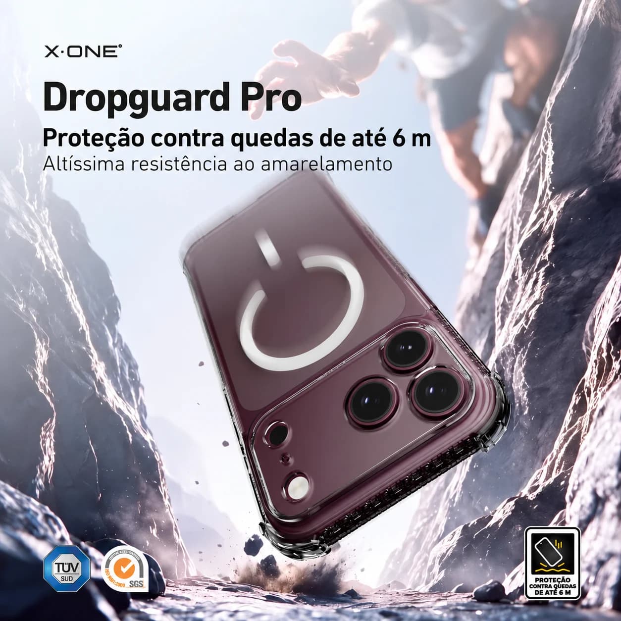 Capa Dropguard Pro com EnduraClear™ para iPhone 18 Pro Max