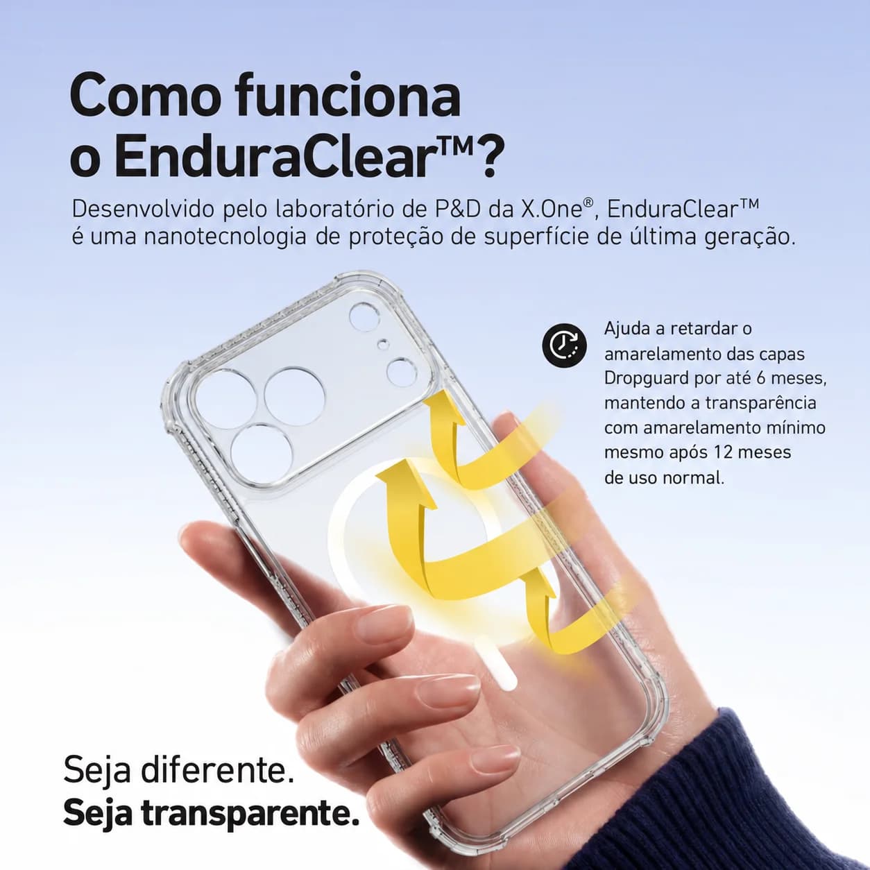 Capa Dropguard Pro com EnduraClear™ para iPhone 18 Pro Max
