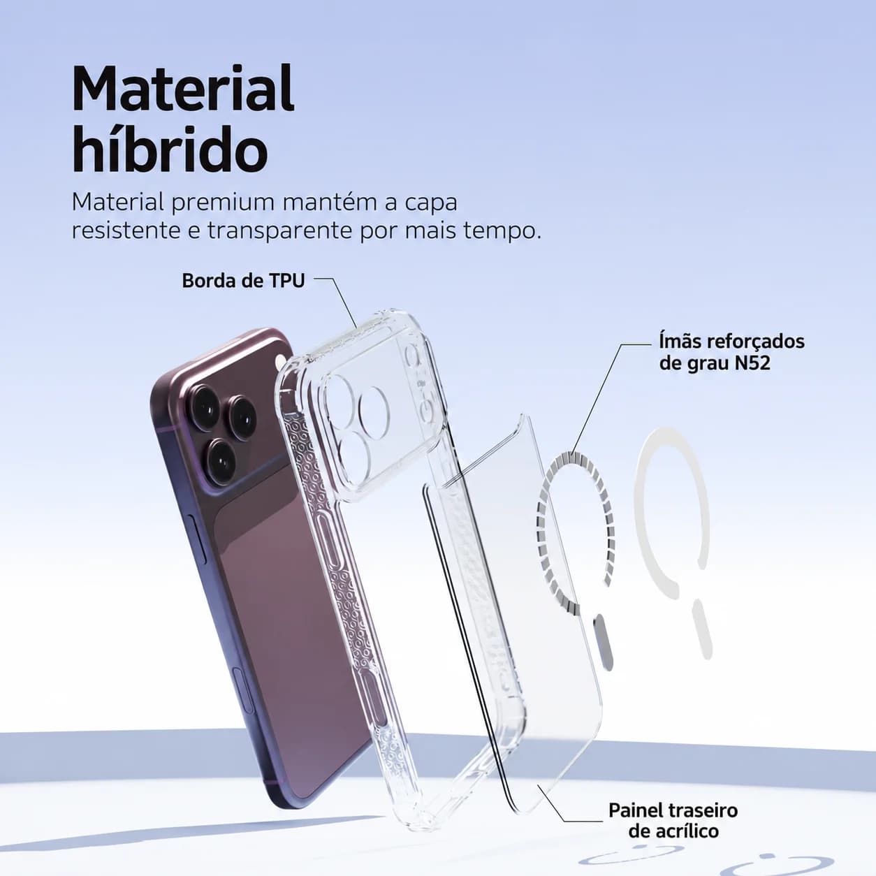 Capa Dropguard Pro com EnduraClear™ para iPhone 18 Pro Max