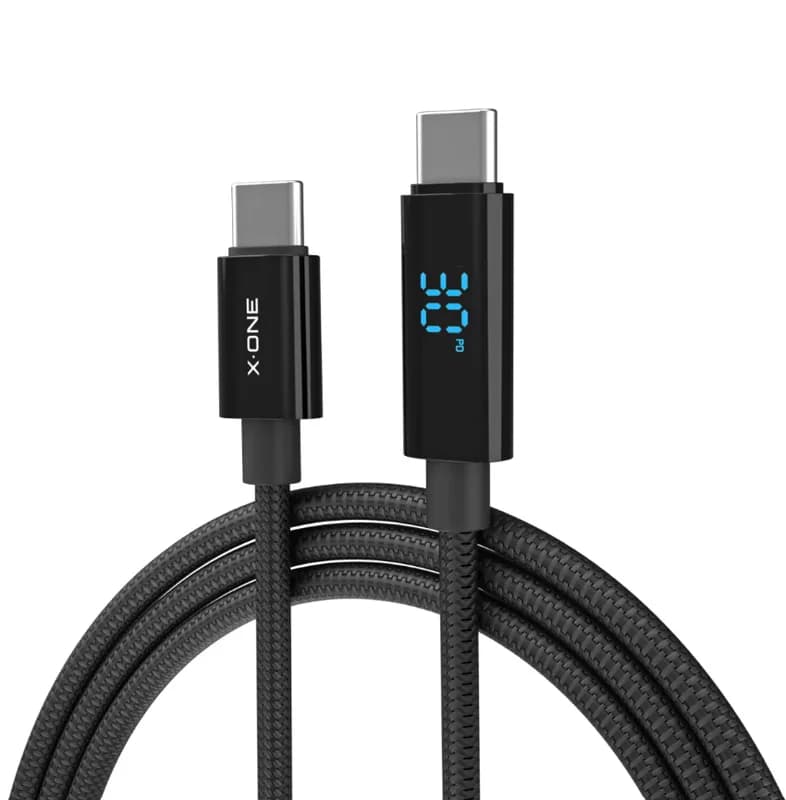 Cabo X-ONE BoltLink 100W USB-C com Display LED
